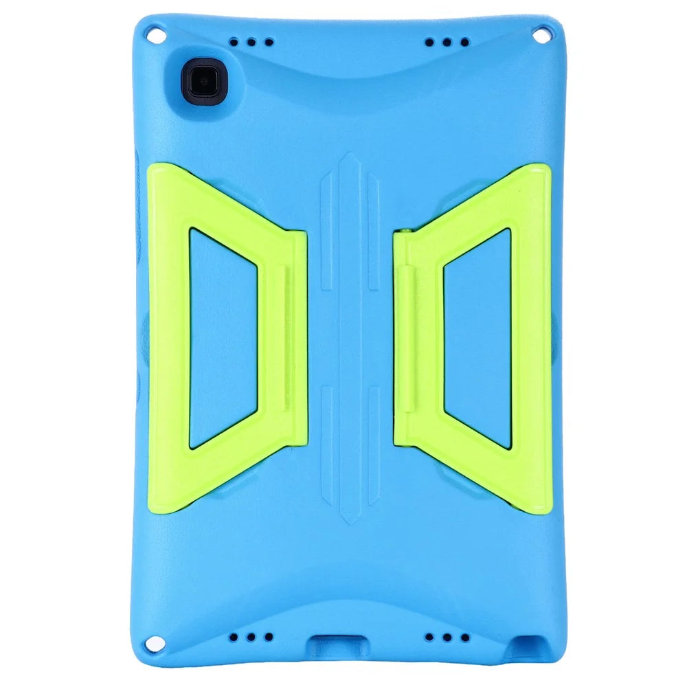 Hard EVA + PC Kickstand Cover with Shoulder Strap for Samsung Galaxy Tab A7 10.4 (2022) / (2020) - Blue / Green - 2