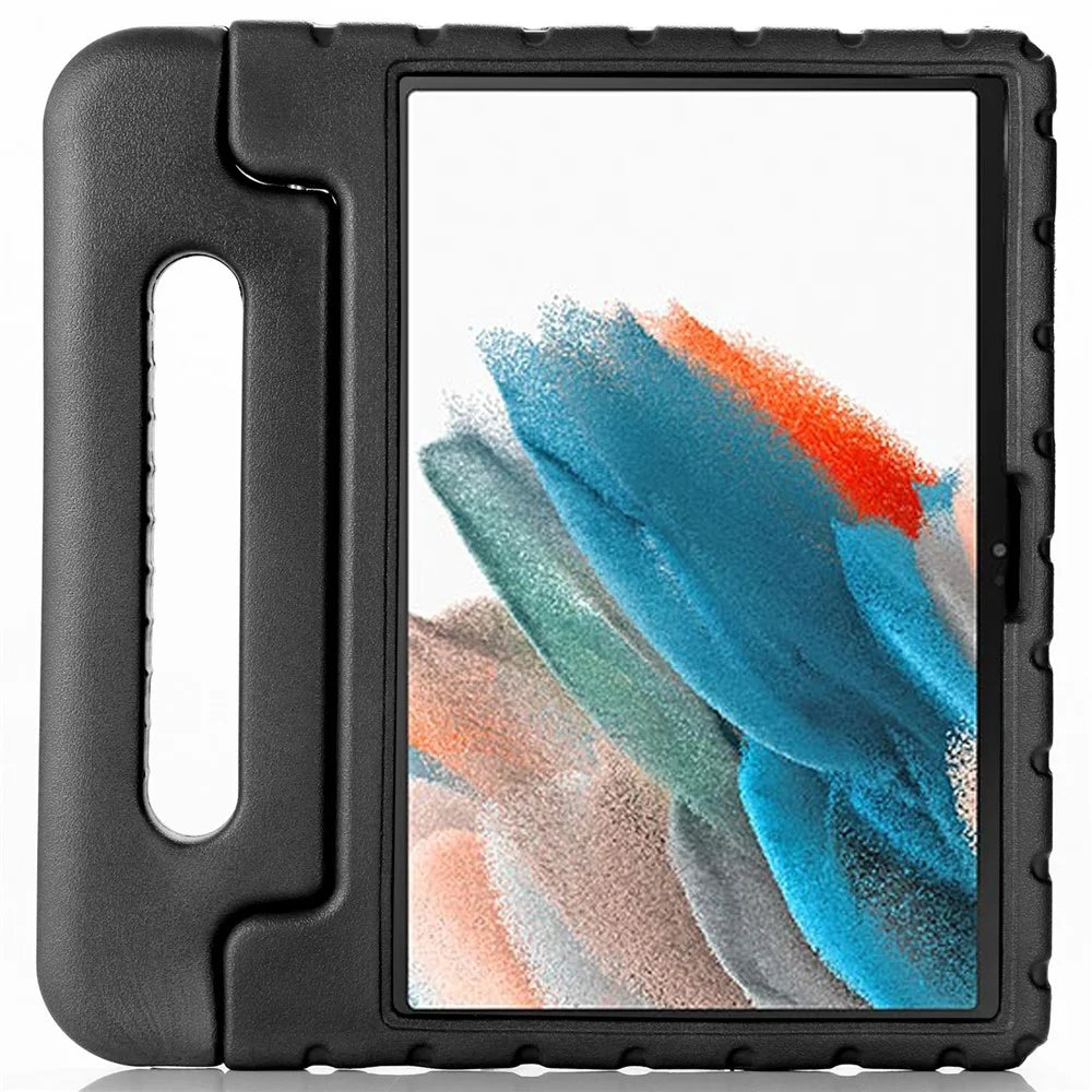 For Samsung Galaxy Tab A8 10.5 (2021) / (2022) Portable Handle Kickstand Shockproof EVA Protective Tablet Case Cover - Black - 2
