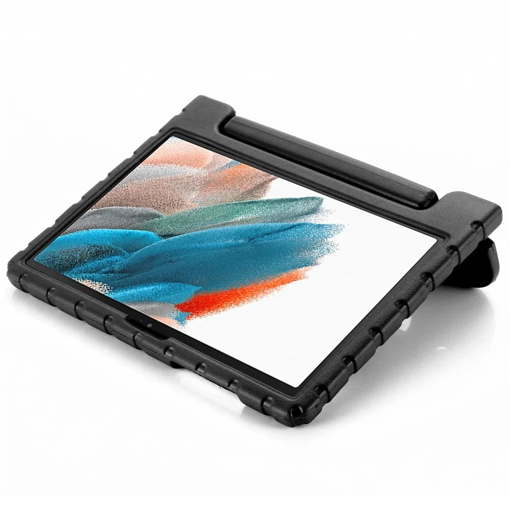 For Samsung Galaxy Tab A8 10.5 (2021) / (2022) Portable Handle Kickstand Shockproof EVA Protective Tablet Case Cover - Black - 6
