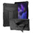Foldable T-shaped Tablet Case with Kickstand PC Silicone Shockproof Protector Cover for Samsung Galaxy Tab A8 10.5 (2021) / A8 10.5 (2022) - Black - 1