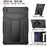 Foldable T-shaped Tablet Case with Kickstand PC Silicone Shockproof Protector Cover for Samsung Galaxy Tab A8 10.5 (2021) / A8 10.5 (2022) - Black - 4