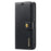 DG.MING Split Leather Wallet Case Folio Flip Stand Detachable Magnetic Phone Cover for Samsung Galaxy A33 5G - Black - 2