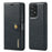 DG.MING for Samsung Galaxy A53 5G Detachable Split Leather Flip Wallet Case Stand Magnetic Full Body Protective Phone Cover - Black - 1