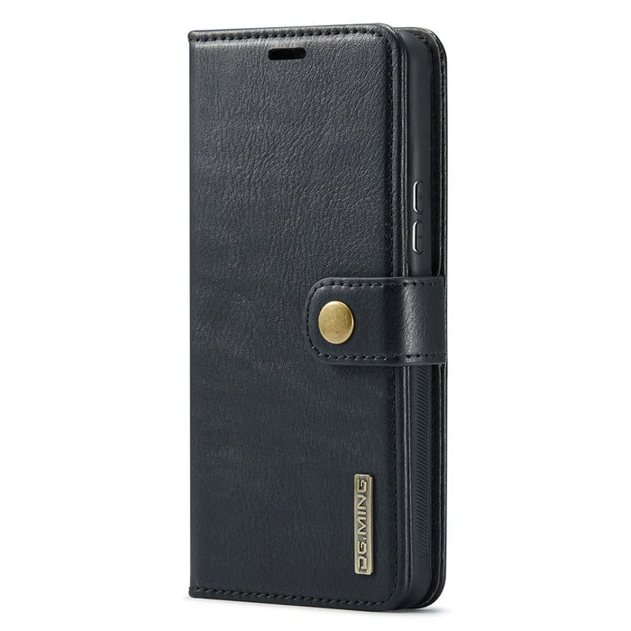 DG.MING for Samsung Galaxy A53 5G Detachable Split Leather Flip Wallet Case Stand Magnetic Full Body Protective Phone Cover - Black - 2