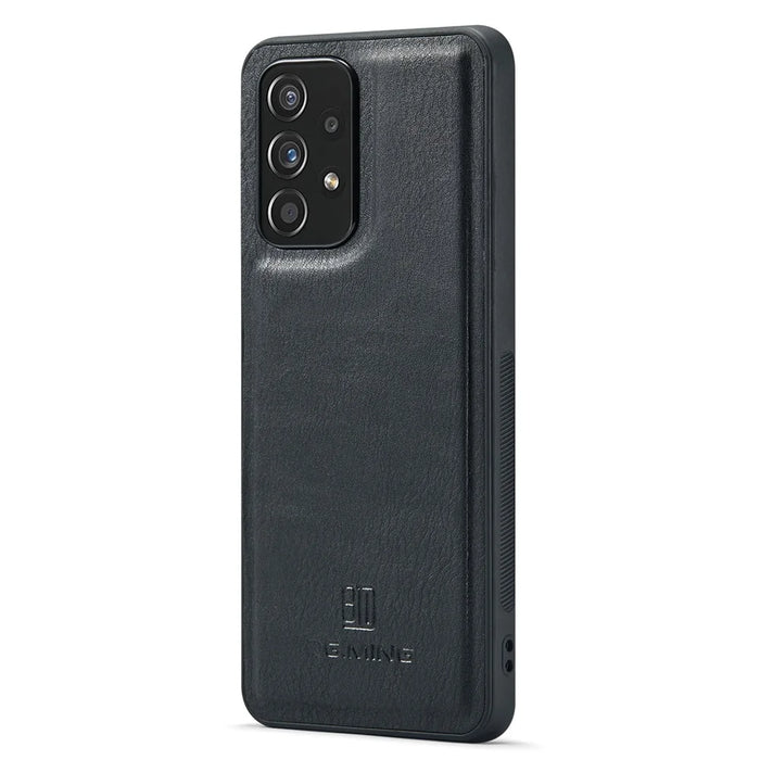 DG.MING for Samsung Galaxy A53 5G Detachable Split Leather Flip Wallet Case Stand Magnetic Full Body Protective Phone Cover - Black - 4