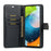 DG.MING for Samsung Galaxy A53 5G Detachable Split Leather Flip Wallet Case Stand Magnetic Full Body Protective Phone Cover - Black - 5