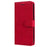 For Samsung Galaxy A13 4G Note 11 Pro+ 5G Case Solid Color Leather Mobile Cover Wallet Stand with Strap - Red - 3