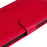 For Samsung Galaxy A13 4G Note 11 Pro+ 5G Case Solid Color Leather Mobile Cover Wallet Stand with Strap - Red - 7