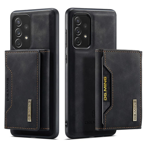 DG.MING M2 Series Detachable 2 in 1 Shockproof Wallet Phone Case Wireless Charging Phone Protective Cover for Samsung Galaxy A33 5G - Black - 1