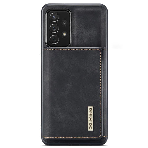 DG.MING M1 Series Phone Case PU + TPU + PC Back Cover with Magnetic Tri-Fold Wallet Kickstand for Samsung Galaxy A73 5G - Black - 2
