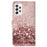 Pattern Printing Wallet Stand PU Leather + TPU Well-protected Phone Case Cover for Samsung Galaxy A53 5G - Rose Gold - 3