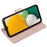 Anti-drop Solid Color Magnetic Closure Flip Leather Protective Wallet Shell Horizontal Stand Case for Samsung Galaxy A33 5G - Rose Gold - 5