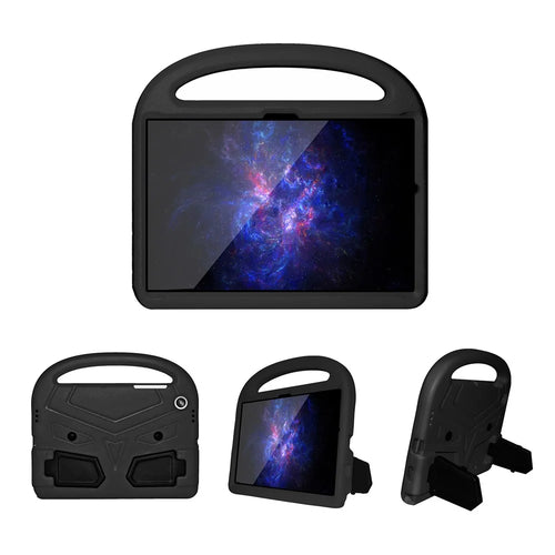 For Samsung Galaxy Tab A8 10.5 (2021) / A8 10.5 (2022) Portable Handle Sparrow Style Shockproof Tablet Case Foldable Kickstand Anti-drop EVA Cover - Black - 1