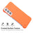 ENKAY HAT PRINCE Fingerprint-proof Rubberized Matte Frameless Anti-scratch Hard PC Phone Case Shell for Samsung Galaxy S22 5G - Orange - 3
