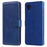 Shockproof Wallet Stand PU Leather Shell Magnetic Clasp Phone Case for Samsung Galaxy A03 Core - Blue - 1