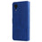 Shockproof Wallet Stand PU Leather Shell Magnetic Clasp Phone Case for Samsung Galaxy A03 Core - Blue - 2