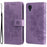 Mandala Flower Imprinted Anti-drop Shockproof Wallet Stand Leather Phone Case for Samsung Galaxy A03 Core - Purple - 1