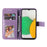 Mandala Flower Imprinted Anti-drop Shockproof Wallet Stand Leather Phone Case for Samsung Galaxy A03 Core - Purple - 5