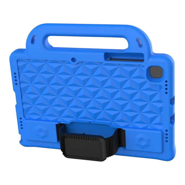 Diamond Design EVA Tablet Case with Shoulder Strap for Samsung Galaxy Tab A8 10.5 (2021) / A8 10.5 (2022) Hand Strap Kickstand Protective Cover - Blue - 2