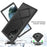 For Samsung Galaxy S22 Ultra 5G Full Coverage PC + TPU Hybrid Phone Case Drop-proof Cover with PET Screen Protector - Black - 3