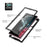For Samsung Galaxy S22 Ultra 5G Full Coverage PC + TPU Hybrid Phone Case Drop-proof Cover with PET Screen Protector - Black - 4
