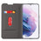 For Samsung Galaxy S22 5G Card Holder Design Full Protection PU Leather Protective Case with Stand Phone Shell - Grey - 4