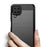 Carbon Fiber Texture Phone Shell for Samsung Galaxy A12 Shockproof 1.8mm TPU Case Brushed Surface Phone Cover - Black - 3