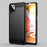 Carbon Fiber Texture Phone Shell for Samsung Galaxy A12 Shockproof 1.8mm TPU Case Brushed Surface Phone Cover - Black - 5