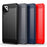 Carbon Fiber Texture Phone Shell for Samsung Galaxy A12 Shockproof 1.8mm TPU Case Brushed Surface Phone Cover - Black - 6