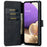 DG.MING For Samsung Galaxy A33 5G Retro Style Magnetic Closure Shockproof PU Leather Wallet Phone Case with Stand - Black - 5
