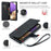DG.MING For Samsung Galaxy A33 5G Retro Style Magnetic Closure Shockproof PU Leather Wallet Phone Case with Stand - Black - 7