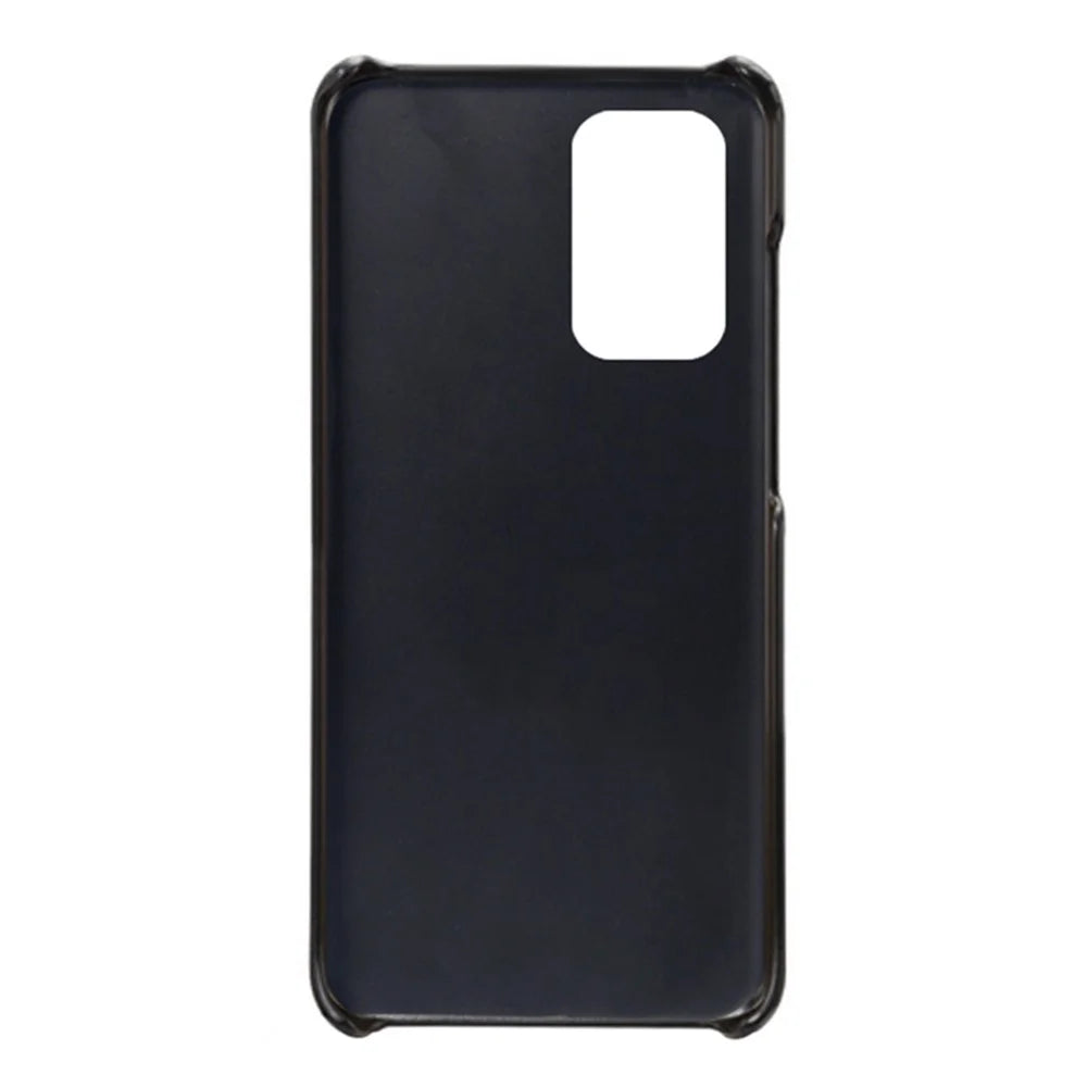 For Samsung Galaxy A53 5G Anti-drop Textured PU Leather Coated Hard PC Case Mobile Phone Cover - Black - 4