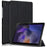 For Samsung Galaxy Tab A8 10.5 (2021) / A8 10.5 (2022) Anti-Fall Light Thin Premium Tri-Fold Stand Auto Wake / Sleep PU Leather Tablet Case Cover - Black - 1