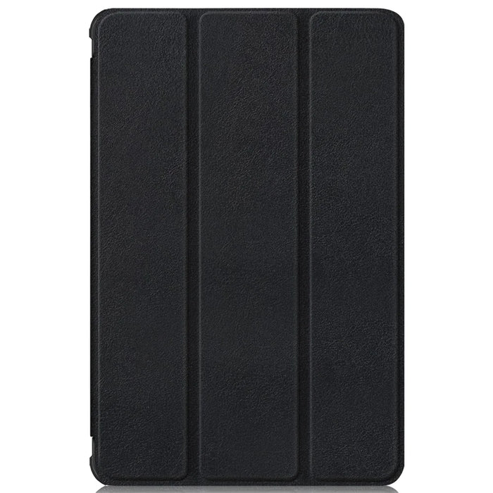 For Samsung Galaxy Tab A8 10.5 (2021) / A8 10.5 (2022) Anti-Fall Light Thin Premium Tri-Fold Stand Auto Wake / Sleep PU Leather Tablet Case Cover - Black - 2