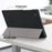 For Samsung Galaxy Tab A8 10.5 (2021) / A8 10.5 (2022) Anti-Fall Light Thin Premium Tri-Fold Stand Auto Wake / Sleep PU Leather Tablet Case Cover - Black - 6