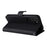 For Samsung Galaxy S22+ 5G Case 2 in 1 Detachable Magnetic Leather Wallet Mobile Cover with Strap - Black - 5