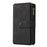 For Samsung Galaxy A53 5G Zipper Wallet Case with 15 Card Slots and Strap Leather Phone Cover - Black - 2