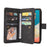 For Samsung Galaxy A53 5G Zipper Wallet Case with 15 Card Slots and Strap Leather Phone Cover - Black - 4
