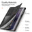 DUX DUCIS DOMO Series for Samsung Galaxy Tab S7+ / S8+ / S7 FE Tri-fold Stand PU Leather + TPU Auto Sleep / Wake Tablet Case Cover with Pen Slot - Black - 6