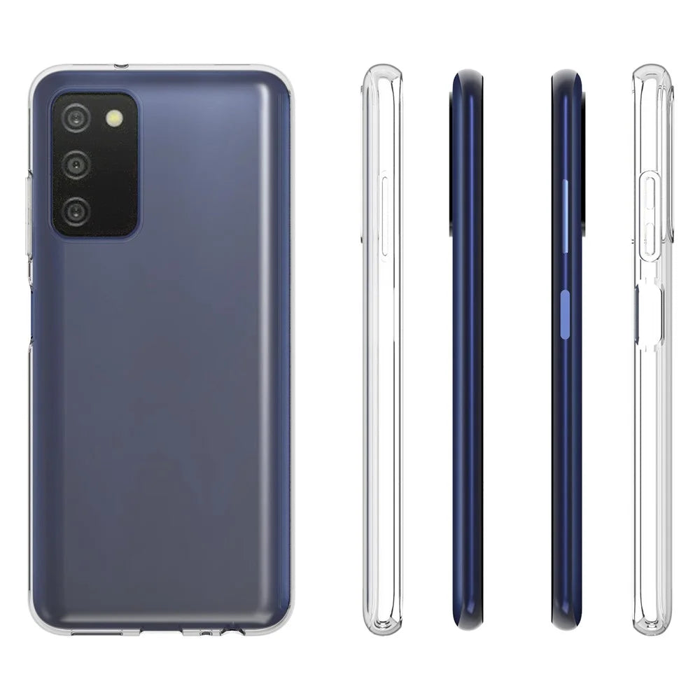 10Pcs / Pack Anti-watermark Case for Samsung Galaxy A03s (166.5mm) Flexible TPU Transparent Anti-Scratch Phone Cover - 6