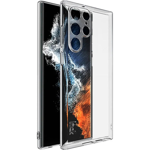 IMAK UX-5 Series for Samsung Galaxy S22 Ultra 5G Back Case, Crystal Clear Soft TPU Shockproof Anti-Scratch Phone Cover - 1