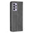 For Samsung Galaxy A33 5G Phone Case Imprinting Pattern Splicing Style Phone Cover Card Slots Design Leather Phone Shell - Black - 3