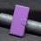 For Samsung Galaxy A33 5G Litchi Texture PU Leather Phone Case Wallet Solid Color Anti-fall Phone Cover with Strap - Purple - 7