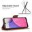 For Samsung Galaxy A33 5G Textured PU Leather Full Protective Wallet Stand Phone Cover with Strap - Brown - 5