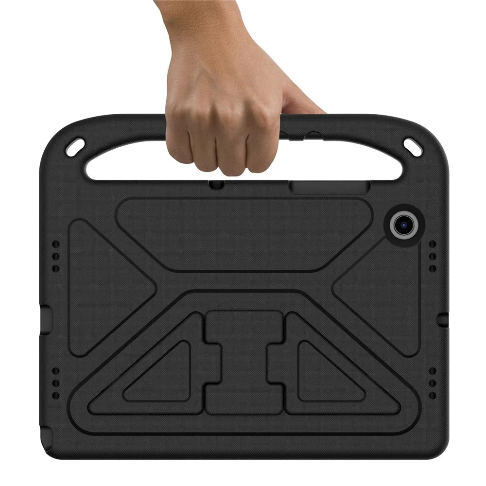 For Samsung Galaxy Tab A8 10.5 (2021) / A8 10.5 (2022) Anti-drop Anti-scratch Hand-hold Grip EVA Tablet Case with Foldable Kickstand - Black - 3