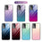 For Samsung Galaxy A33 5G Drop-proof Anti-scratch Gradient Tempered Glass Protective Cover TPU Frame Cell Phone Case - Blue/Black - 7