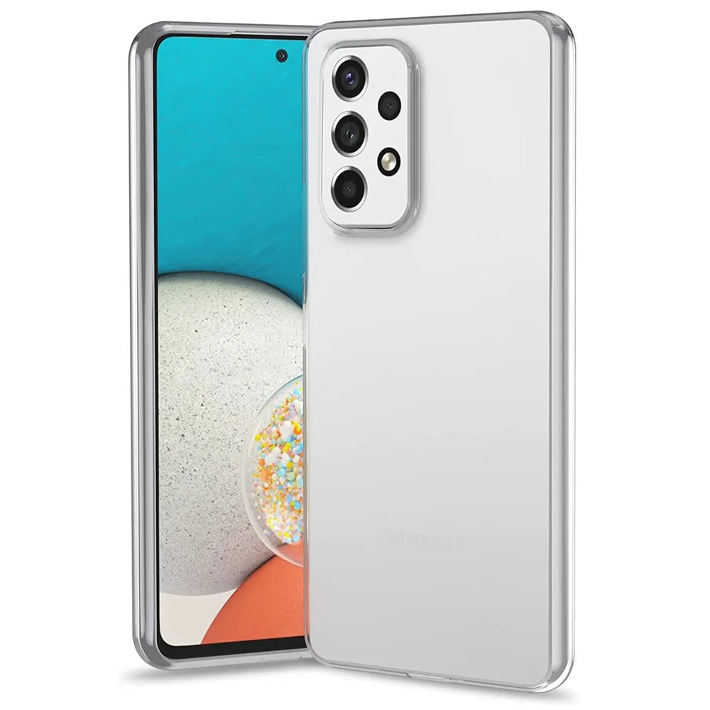 For Samsung Galaxy A53 5G Mobile Phone Case Clear Soft TPU Anti-fingerprint Protective Phone Cover - 2