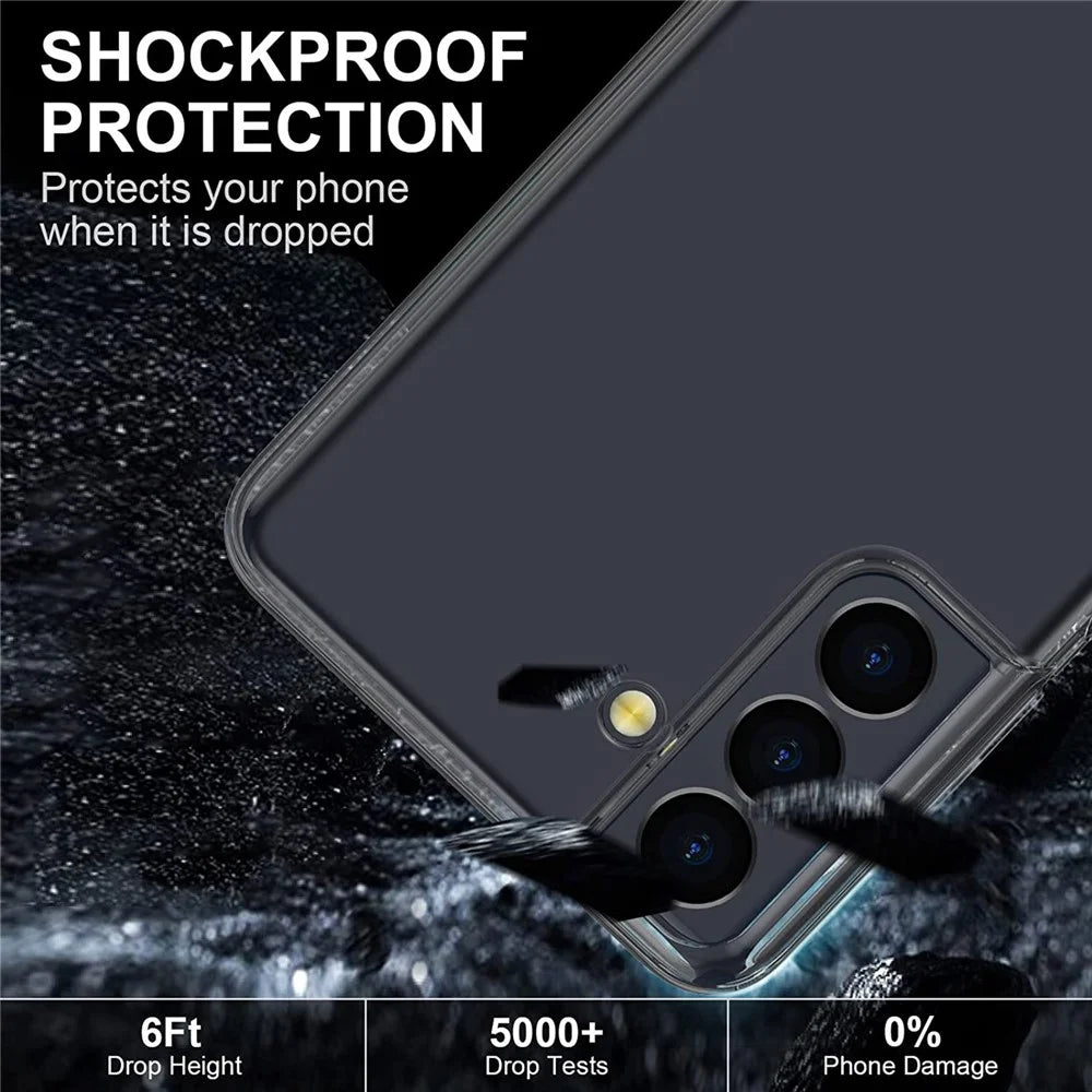 Soft TPU Thin Cover for Samsung Galaxy S22+ 5G, Anti-scratch Anti-fingerprint Clear Protective Case - 2