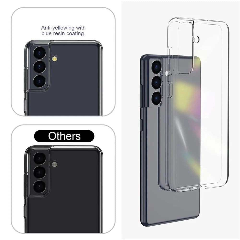 Soft TPU Thin Cover for Samsung Galaxy S22+ 5G, Anti-scratch Anti-fingerprint Clear Protective Case - 5