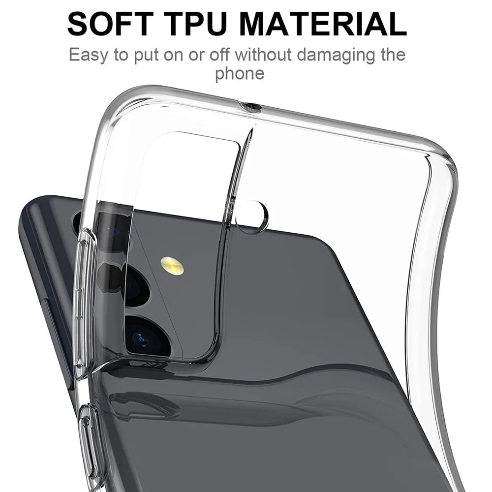 Soft TPU Thin Cover for Samsung Galaxy S22+ 5G, Anti-scratch Anti-fingerprint Clear Protective Case - 6